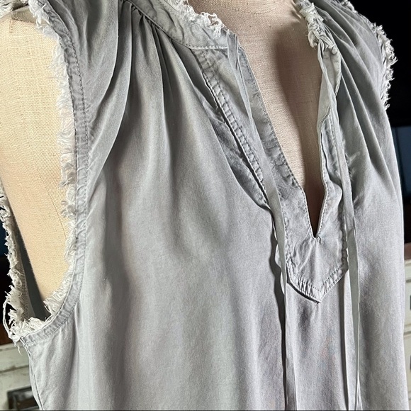 Anthropologie Cloth & Stone Flutter Sleeve Tank Top M - Picture 5 of 13